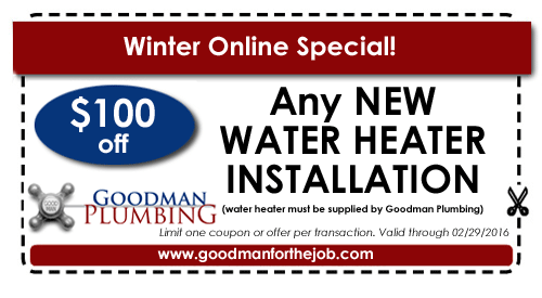 Water Heater Installation Coupon