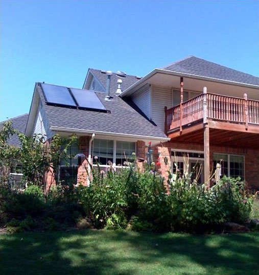 Solar hot water Asheville collectors
